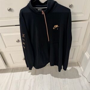 Nike Black Hoodie with Gold Accents